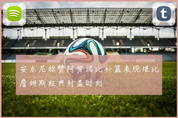 安东尼称赞阿努诺比补篮表现堪比詹姆斯经典封盖时刻